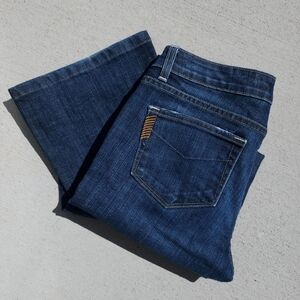 Y2K Paige Denim HollywoodHills LowRise Med/Dark Wash Bootcut Jean Womens Size28